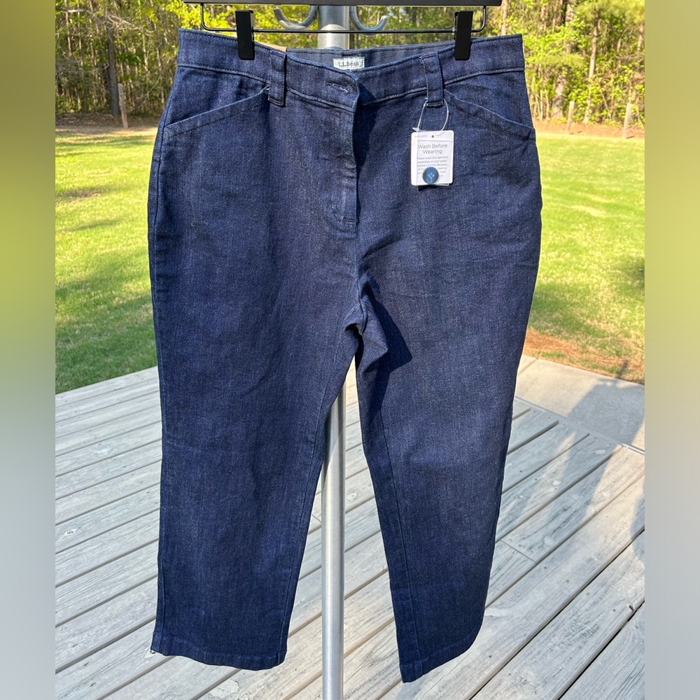 LL Bean NWT womens dress jeans sz‎ 14P